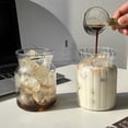 thumbnail image 6 of Glass Drinkware Cold Coffee Cups Latte Coffee Glass Iced Water Bottle Aesthetic Cup Wine Cocktail Glass Cups, 6 of 7