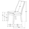 thumbnail image 7 of Spring Creek Upholstered Dining Chair Chocolate (Set of 2), 7 of 7