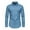 Blue, variant on NAFUU Mens Shirts Fall Tops Mens Dress Shirts Long Sleeve Collared Stretch Solid Color Business Casual Button Down Shirt Pocket Stylish Shirt Tops