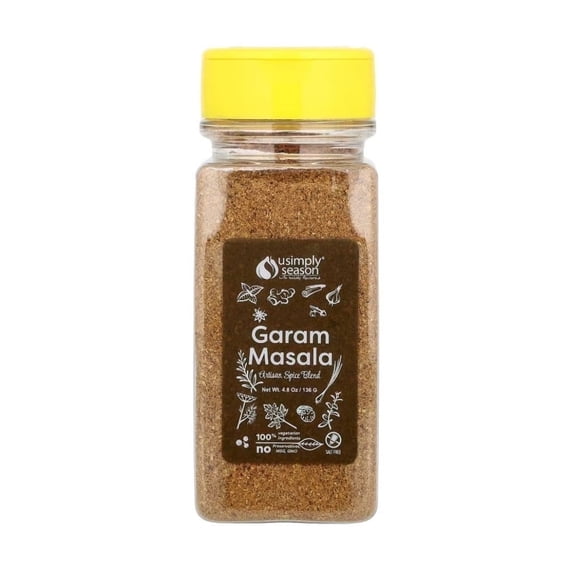 USimplySeason Garam Masala Mixed Spices & Seasonings Vegan Salt-Free 1 Count 4.8 oz