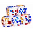thumbnail image 5 of 10 dados acrílicos transparentes de 6 caras de colores para juegos de póquer de casino, 14 mm, 5 of 5