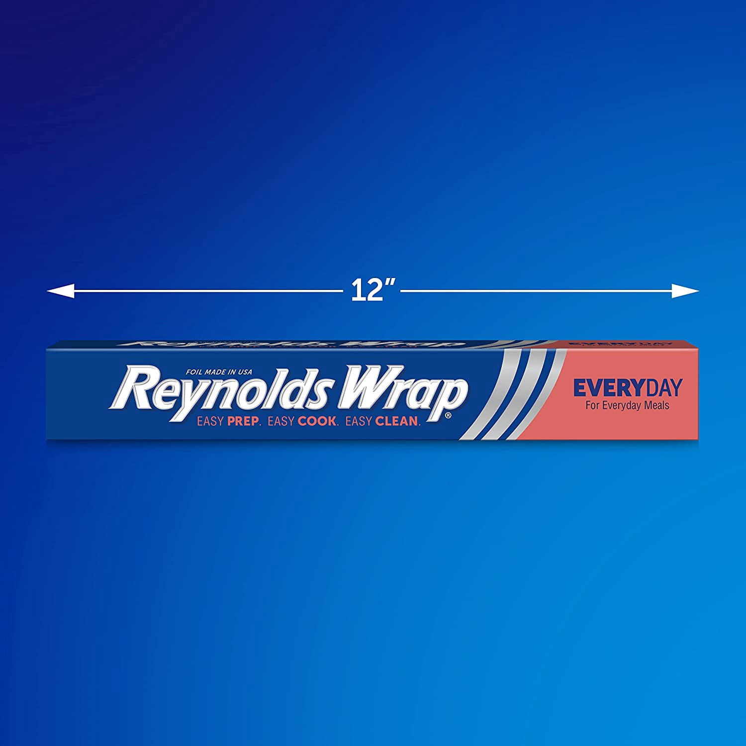 Wrap Aluminum Foil Pack, Aluminum Foil Roll Double Pack, Easily Moldable Around Food for a Tight Seal, Great for Covering Dishes and Storing Leftovers, 2 Pack, 175 Sq. Ft. Rolls