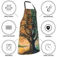 thumbnail image 6 of Rateoe Seasonal Tree Reflection Aprons with Pocket,Men Womens Aprons Waterproof Adjustable Cooking Aprons for Kitchen Gardening and Salon, 6 of 7