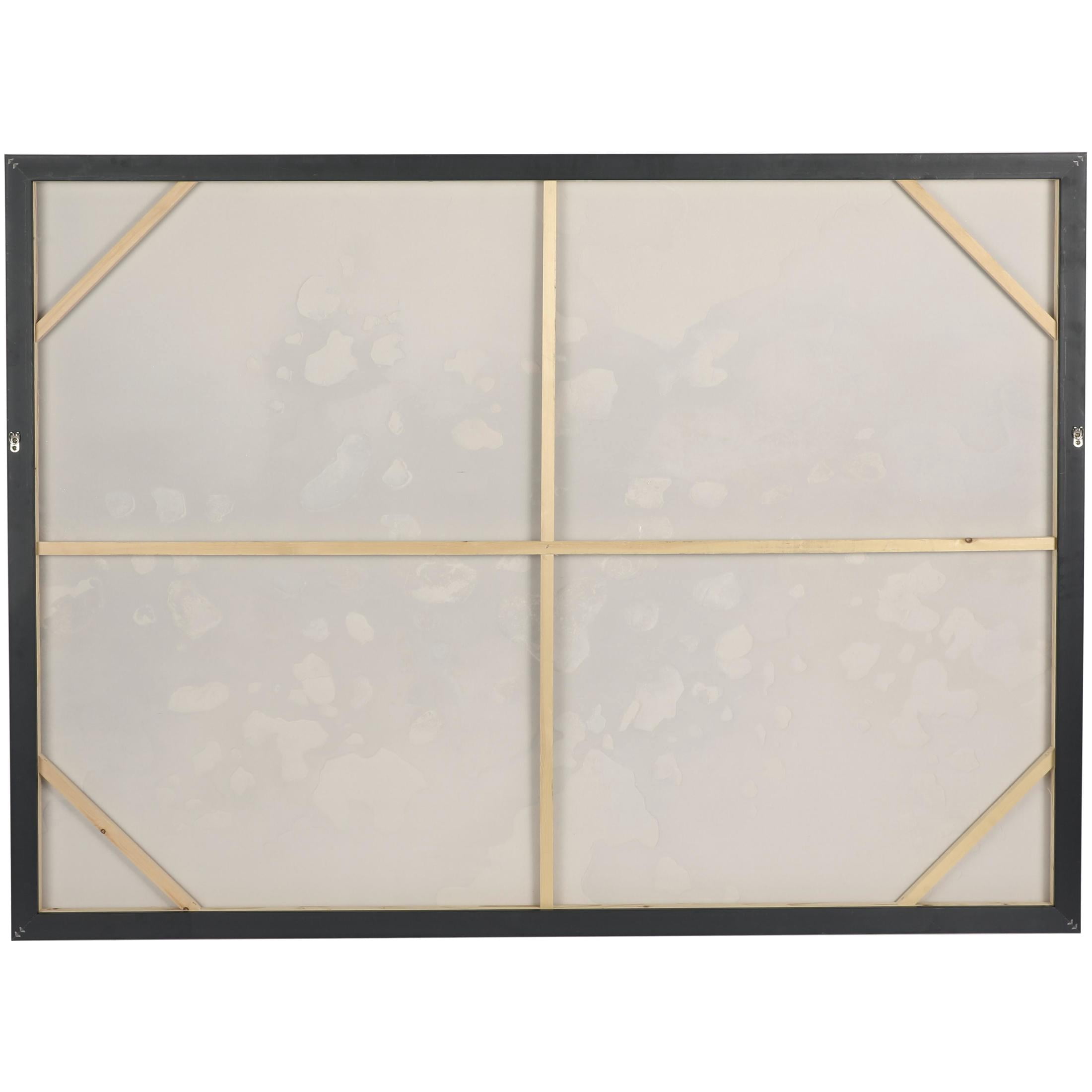 65" x 47" Watercolor Abstract Framed Wall Art with Gold Foil Accents, by DecMode