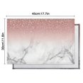 thumbnail image 6 of Pink Glitter White Marble Pattern Summer Placemats Table Placemats Set Of 4-Linen Kitchen Washable Placemats Table Mats 11.8"x17.7" Non-Slip Heat Resistant, 6 of 6