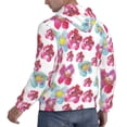 thumbnail image 6 of Salouo Watercolor Flowers Pattern Men's Fall Hoodie Sweatshirt,Sport Hoodie with Pockets for Men Pullover Casual Hooded Sweatshirt-Small, 6 of 7