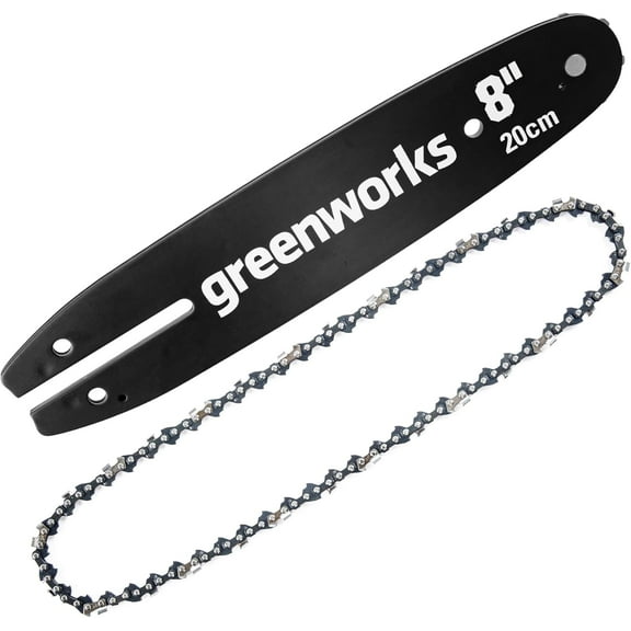 Greenworks 8" Replacement Pole Saw Bar and Chain Combo