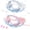 Blue+Pink, variant on ABCPOW Swim Goggles 2 Pack Full Protection Swim Pool Goggles with 2 Sets Nose Clip & Earplugs Anti-Fog No Leaking Anti-UV Wide View Silicone Swimming Goggles for Kids 3-15 Goggles Swimming,Pink+Blue