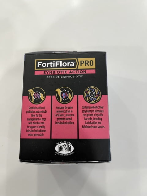 Purina Pro Plan Veterinary Supplements FortiFlora PRO Synbiotic Action Probiotic Powder for Dogs, 1 box (30 sachets)