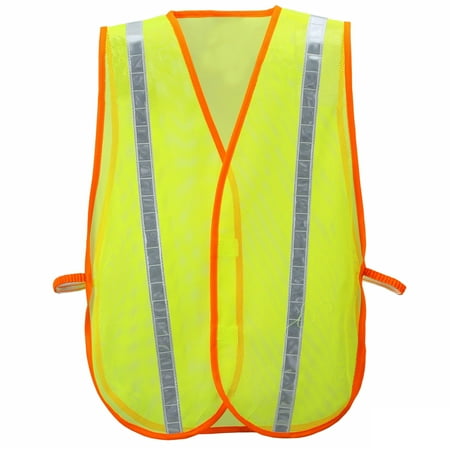 

Safety Depot Value Safety Vest Light Weight Mesh Durable Low Cost One Size Fits Most