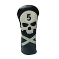 thumbnail image 1 of Durable Skull Golf Head Cover Club Headcover Guard Fleece Lining Protection, 1 of 8