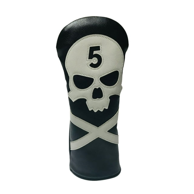 Durable Skull Golf Head Cover Club Headcover Guard Fleece Lining Protection