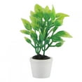 thumbnail image 1 of Artificial Miniature Green Plant Bonsai Fake Potted Plant Garden Decor Accessory, 1 of 10