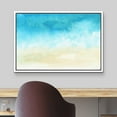 thumbnail image 3 of wall26 Framed Canvas Print Wall Art Abstract Seascape with Blue Clouds Nature Wilderness Watercolor Modern Art Rustic Scenic Dramatic Multicolor for Living Room, Bedroom, Office - 24"x36" W, 3 of 5