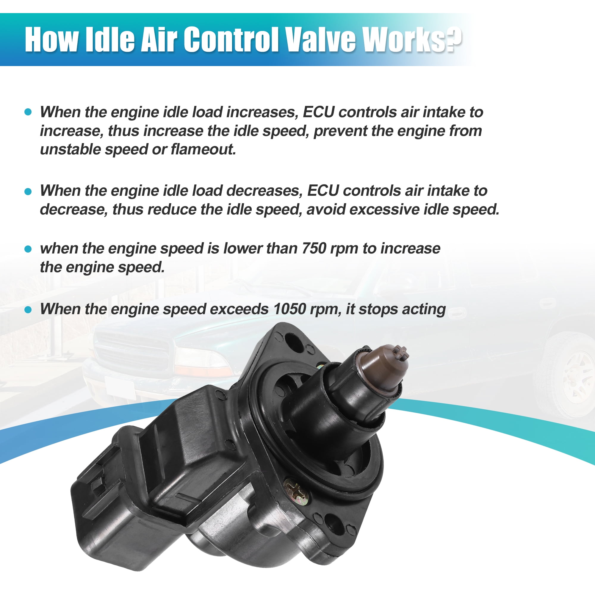 Unique Bargains IACV Fuel Injection Idle Air Control Valve for Hyundai Sonata 1994-1998 for Dodge Spirit 1992-1993