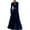 Dark Blue, variant on Women's Velvet Dress Long Sleeve Round Neck Solid Color Gold Velvet Maxi Dress for Fall Winter Casual,Black,XL