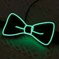 thumbnail image 2 of Party Clignotant Noeud Papillon LED Lumineux Noeud Papillon Collier Performance Cravate (Vert Foncé), 2 of 6