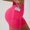 Pinky, variant on Tsesme High Waist Yoga Shorts for Women Summer Quick Dry Slim Fits Elastic Sport Shorts Outdoor Workout Cycling Shorts ,Pinks,XXL