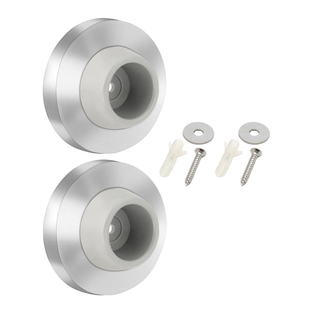 2 Pack Concave Wall Door Stop Stainless Steel Wall Protection Door Stop
