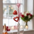 thumbnail image 4 of Fleurs Artificielles Décorations de Cœur de la Saint-Valentin pour Arbre, Ornements en Forme de Cœur avec Paillettes et Baies Rouges pour Anniversaire de Mariage, Décoration Diy, 4 of 4