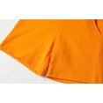 thumbnail image 6 of LittleSpring Little Boys Summer Cotton Shorts with Pockets Casual Drawstring Athletic Shorts Terry Orange Size 6, 6 of 6
