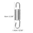 thumbnail image 6 of 6cm Length Silver Tone Plated Steel Motorcycle Brake Pedal Return Spring for Suzuki 2pcs, 6 of 6