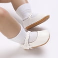 thumbnail image 3 of Yoyauz Baby Girl Mary Jane Shoes Anti Slip Rubber Sole Ballet Slippers Princess Dress Wedding Shoes Newborn Kids Shoes Toddler Shoes（0-12 Month）, 3 of 7