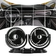 thumbnail image 1 of Adjustable Airflow Car Fan with Dual Head Cooling USB 5V/12V/24V Rotation, 1 of 11