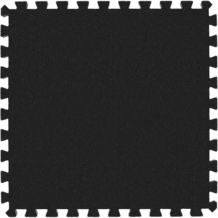 IncStores Impact Foam Rubber Floor Tiles, Interlocking Home Gym Floor Matts for Weight & Workout Equipment Room Padding, 2'x2' Tiles
