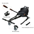 thumbnail image 2 of Hoverboard Go Kart Kit Hoverboard Seat Attachment Hoverkart Length-adjustable go kart Seat for Hoverboard in 6.5”-10”Black, 2 of 5
