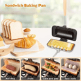 thumbnail image 3 of Breakfast Sandwich Maker,Sandwich Maker, Hot Dog Toaster,Press Bakeware Nonstick Frying Pan Pancake Pan Cooker, 3 of 10
