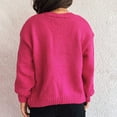thumbnail image 3 of Womens Y2K Cardigan Sweaters Long Sleeve Open Front Cropped Flower Knit Cardigan Aesthetic Shrug Back to College Outfits, 3 of 3
