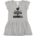 thumbnail image 3 of Inktastic Easily Distracted by Squirrels Girls Toddler Dress, 3 of 5