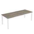 thumbnail image 1 of Table de Conférence Jack, Dessus Rectangulaire Gris MDF 79 Pouces, Métal Blanc, 1 of 1