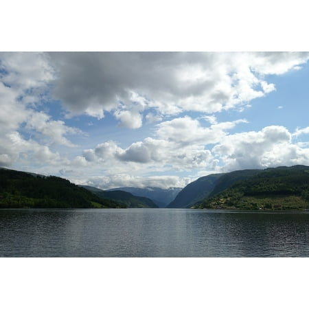 - Framed Art For Your Wall Hardanger Norway Fjord Ulvik Nordic Cruise 10x13 Frame