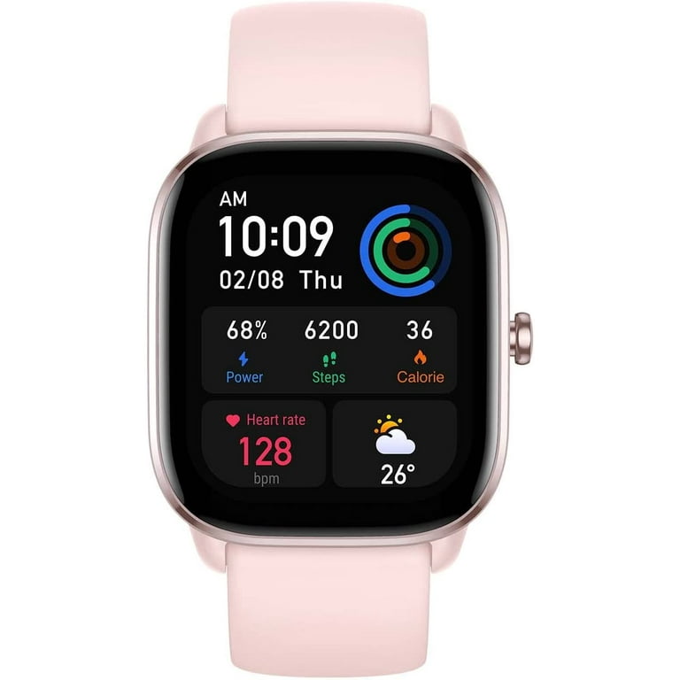 Amazfit GTS 4 Mini Smart Watch: Fitness Tracker with 120+ Sport Modes-Pink  