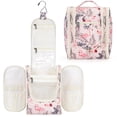 thumbnail image 1 of Neceser colgante Narwey, organizador de maquillaje de viaje, color beige, 1 of 8