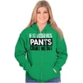 thumbnail image 4 of If It Requires Pants Funny Introvert Zip Up Hoodie Men's Women's Brisco Brands M, 4 of 6