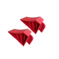 thumbnail image 2 of fastboy 2 Pcs Cales de Roue Remplaces Cales de Roue en Caoutchouc pour Voiture Auto Remorque Rouge 21x8.75x10cm, 2 of 6