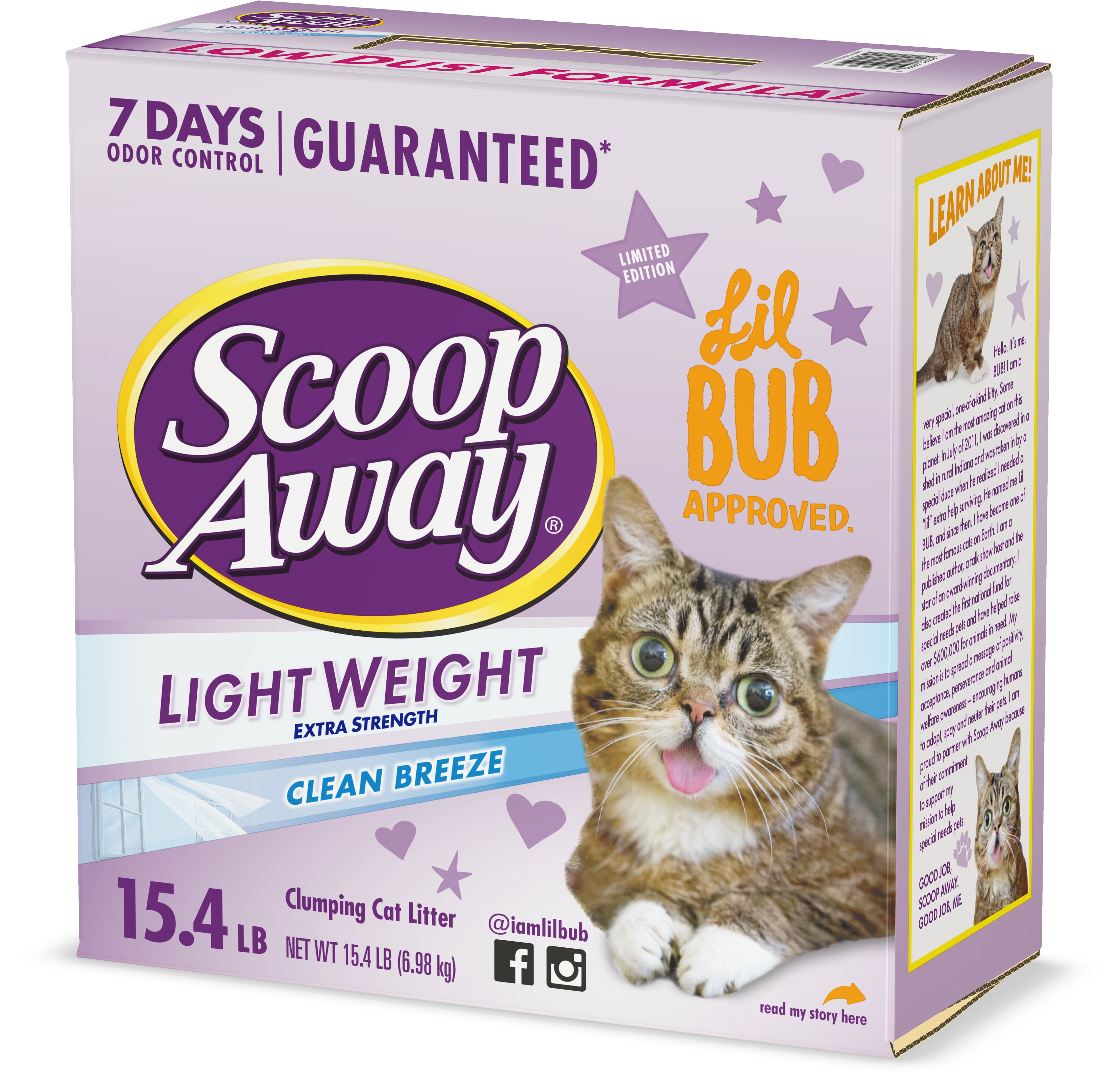 Scoop Away Lightweight Extra Strength Clumping Cat Litter, Scented, 15
