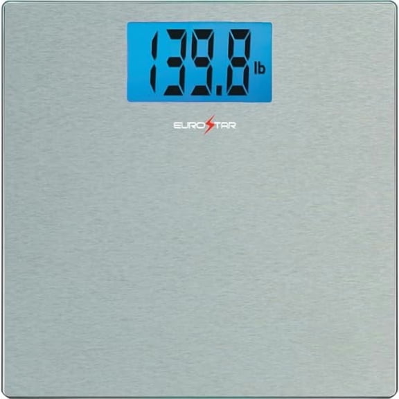 EUROSTAR Digital Bathroom Scale, Silver