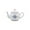 Royal Rose, variant on Lynns Porcelain Vintage Teapot with Embossed Swirls 37oz Tea Pot Classic White Tea Set for Parties & Celebrations Ideal Teapot for Tea Cups & Saucers Perfect for Tea Parties - Timeless Rose