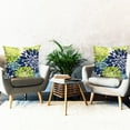 thumbnail image 7 of Decorative Throw Pillow Covers Set of 2 Blue Green Pillow Covers 18x18 inch Throw Pillows Square Pillow Case,Farmhouse Outdoor Floral Flower Pillow Covers for Couch Sofa Living Room, 7 of 7