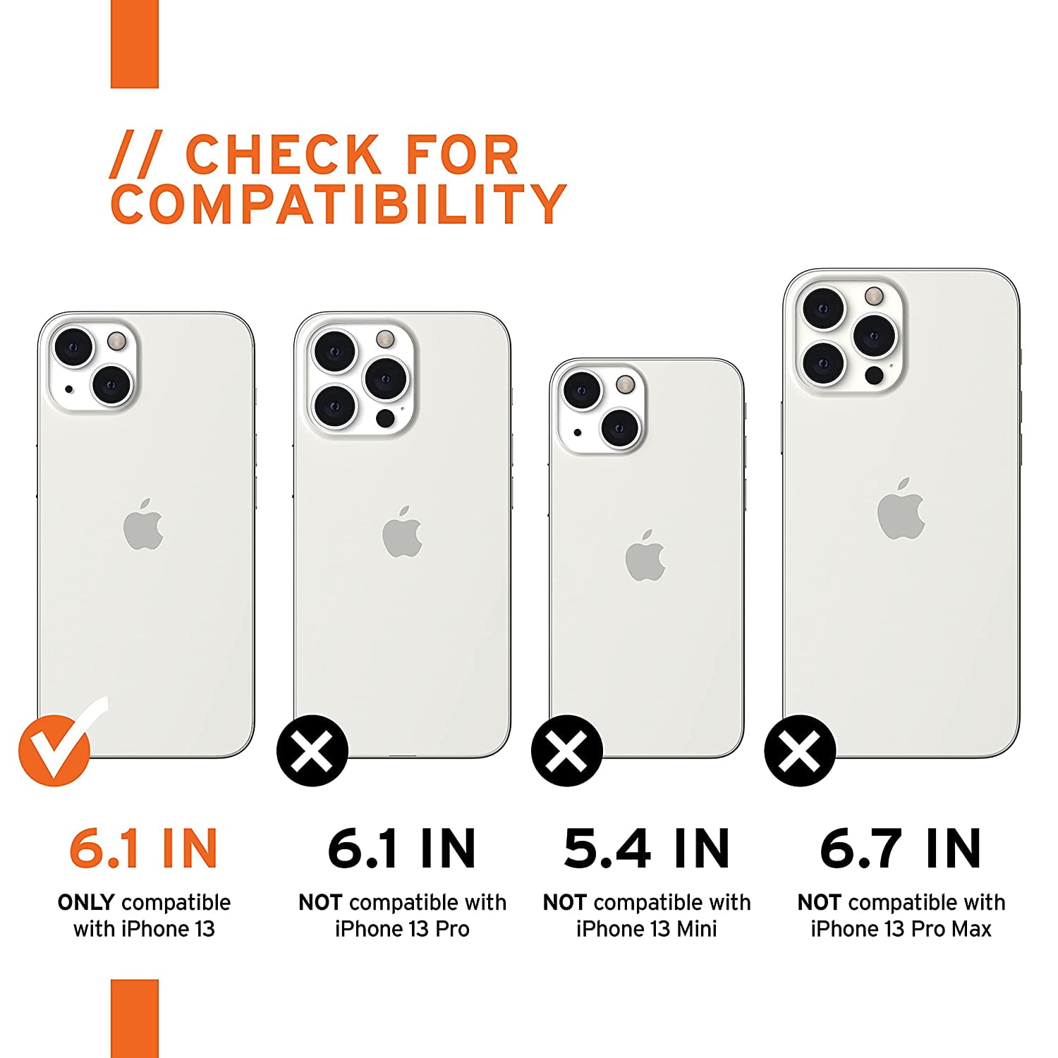 UAG iPhone 13 Case [6.1-inch screen] Compatible with MagSafe Rugged Lightweight Slim Shockproof Clear Plyo Protective Cover, Ice