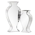thumbnail image 4 of Beveled Mirrored Panel Curvy Tall Vase, 4 of 5