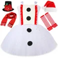 thumbnail image 2 of Disfraz de muñeco de nieve Olaf para niños, fiesta de Halloween, carnaval, vestidos de princesa, vestido de tutú blanco brillante para niñas pequeñas, ropa de Navidad, 2 of 5