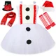 thumbnail image 2 of Disfraz de muñeco de nieve Olaf para niños, fiesta de Halloween, carnaval, vestidos de princesa, vestido de tutú blanco brillante para niñas pequeñas, ropa de Navidad, 2 of 5