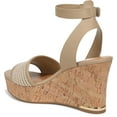 thumbnail image 4 of Franco Sarto Women's Celeste Cork Wedge Sandal Natural Beige 8M, 4 of 5