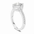 thumbnail image 3 of Zuwelria 2.30 Carat Beautiful Heart Cut | D/VVS1 Moissanite Diamond Engagement Ring - Bridal Ring - Promise Ring | 18K White Gold Over Sterling Silver | D/VVS1 Size 5, 3 of 8