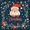Blue Christmas Santa, variant on FORMRS Travel Umbrella Folding Auto Open Close Windproof Rain UV Protection, Green Christmas Holly
